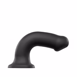 Strap-on-me 6013168 godemichet Gode à sangle Sexe anal, Sexe vaginal Noir Plastique, Silicone 200 mm 4,5 cm