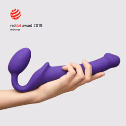 Strap-on-me 6013229 godemichet Gode à sangle Sexe anal, Sexe vaginal Violet Plastique, Silicone 156 mm 3,3 cm