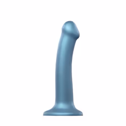 Strap-on-me 6013861, Gode à sangle, Sexe anal, Sexe vaginal, Bleu, Silicone, Droit, Lubrifiant à base d'eau
