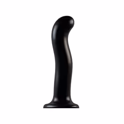 Strap-on-me 6015797, Gode à sangle, Sexe anal, Sexe vaginal, Noir, Silicone, Courbé, Lubrifiant à base d'eau