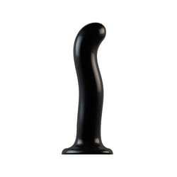 Strap-on-me 6015797 Gode à sangle Sexe anal, Sexe vaginal Noir Silicone 198 mm 3,6 cm