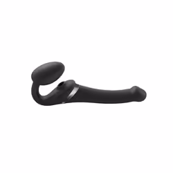 Strap-on-me 6017340, Vibrateur de couple, Stimulation du clitoris, Stimulation du point G, Stimulation vaginale, Noir, Silico ...