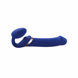 Strap-on-me 6017418, Vibrateur de couple, Stimulation du clitoris, Stimulation du point G, Stimulation vaginale, Bleu, Silico ...