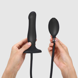 Strap-on-me 6017500 sex toy anal Plug anal gonflable Noir Silicium 1 pièce(s)