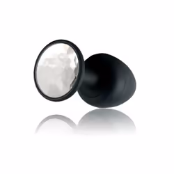 DORCEL Geisha Plug Diamond, Noir, Blanc, Acrylonitrile-Butadiène-Styrène (ABS), Courbé, Sexe anal, 90 mm, 4 cm