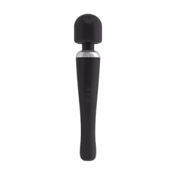 DORCEL Megawand, Noir, Argent, Silicone, Droit, Masturbation, Batterie intégré, 290 mm