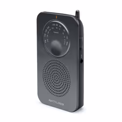 Muse M-01RS, Personnel, Analogique, FM, MF, 3,5 mm, Noir, Rotatif