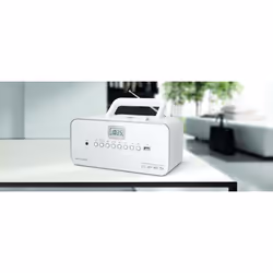 Muse M-28RDW Système stéréo portable Numérique 3 W FM, MW Blanc Lecture de MP3