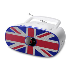 Muse MD-205UK Système stéréo portable Analogique FM, MW Bleu, Rouge, Blanc