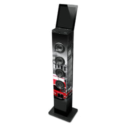 Muse M-1200 LD haut-parleur Noir, Rouge, Blanc Sans fil 100 W
