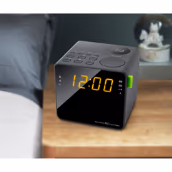 Muse M-187CR Radio portable Horloge Numérique Noir