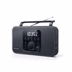 Muse M-091 R, Portable, Numérique, AM, FM, LCD, Blanc, Noir