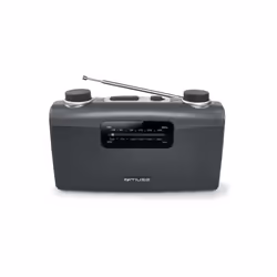 Muse M-058 R Portable Analogique Noir, Gris