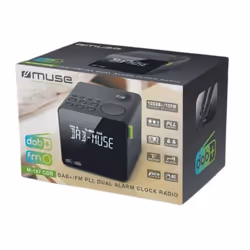 Muse M-187 CDB réveille-matin Réveil numérique Noir