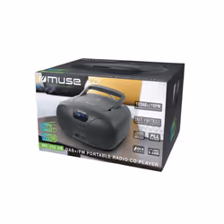 Muse MD-208 DB Lecteur de CD Lecteur CD portable Noir