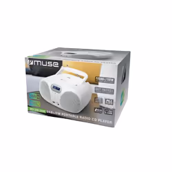 Muse MD-208 DBW Lecteur de CD Lecteur CD personnel Noir