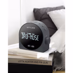 Muse M-185 CDB réveille-matin Réveil numérique Noir