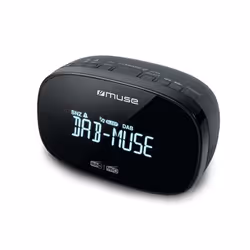 Muse M-150 CDB, Horloge, Analogique et numérique, DAB, DAB+, FM, PLL, LCD, Noir, Boutons