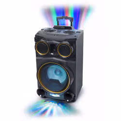Muse M1938DJ, 500 W, Avec fil &sans fil, Noir, Rotatif, LED, Multicolore