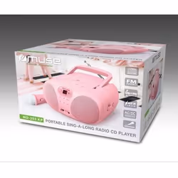 Muse MD-203 KP Système stéréo portable Analogique FM Rose