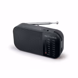 Muse M-025 R, Portable, Analogique, FM, MW, 88 - 108 MHz, Noir, Rotatif