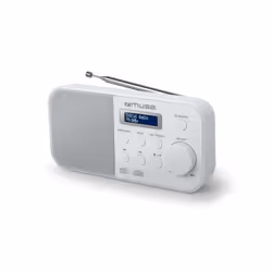 Muse M-109 DBW, Portable, DAB+, FM, PLL, 87,5 - 108 MHz, 174.928 - 239.2 MHz, Auto scan, Auto store, LCD