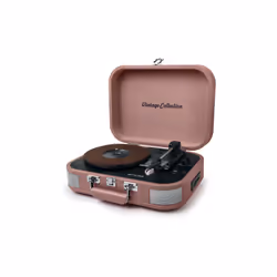 Muse MT-201 BTP, Tourne-disque entraîné par courroie, Noir, Rose, 33,45,78 tr/min, 10 W, Secteur, 100-240 V