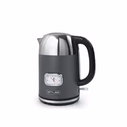Muse MS-020 DG, 1,7 L, 2200 W, Gris, Acier inoxydable, Acier inoxydable, Indicateur de niveau d'eau, Sans fil