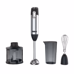 Muse MS-05 HB, Mélangeur par immersion, 0,6 L, 600 W, Noir, Acier inoxydable, Transparent
