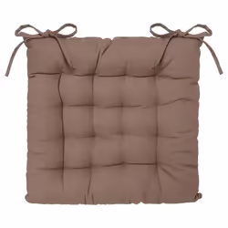 Galette de chaise - ATMOSPHERA - Taupe - Coton matelassé - 38x38 cm - Intérieur
