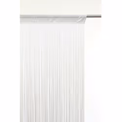 FICHE TECHNIQUE - Rideau fil en polyester. CARACTERISTIQUES TECHNIQUES - Dimensions : L. 200 x P. 90 cm.