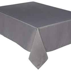 Nappe anti-taches - ATMOSPHERA - 140 x 240 cm - Gris - Polyester - Rectangulaire - Lavable