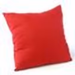 Coussin déhoussable - ATMOSPHERA - 38 x 38 cm - Rouge - Carré - Uni - Intérieur