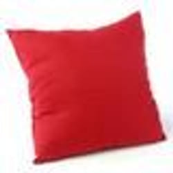 Coussin déhoussable - ATMOSPHERA - 38 x 38 cm - Rouge - Carré - Uni - Intérieur