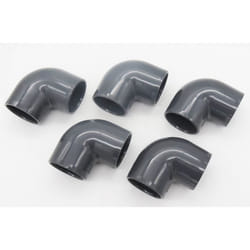 Lot de 5 Coudes ø 50 mm PVC 90° pression - Générique