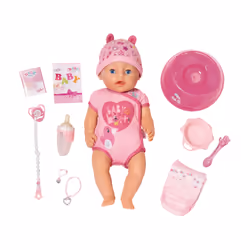 Splash-Toys Baby Born Poupon Interactif Rose, 3 an(s), Fille, 300 mm, 710 g, Multicolore