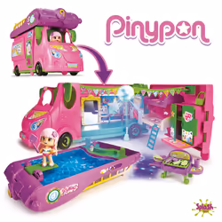 Famosa Pinypon Camping-Car Cool, 4 an(s), Multicolore, Plastique