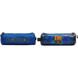 FC BARCELONE Trousse Ronde 1 Compartiment Fermeture Zip