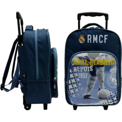 REAL MADRID Sac à Dos à Roulettes 42Cm 1 Compartiment + 1 Poche