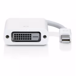 Mobility Lab Mini DisplayPort/DVI, DVI, Mini DisplayPort, Mâle, Femelle, Blanc