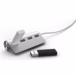 Mobility Lab Hub USB design, USB 3.2 Gen 1 (3.1 Gen 1) Type-A, USB 3.2 Gen 1 (3.1 Gen 1) Type-A, Argent