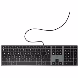 MOBILITY LAB Clavier DesignTouch filaire pour MAC Gris Sideral