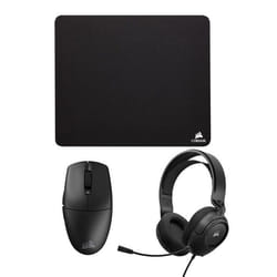 Ensemble Souris tapis de souris et casque Corsair MM100 + M55-WIRELESS + HS35 V2 Stereo