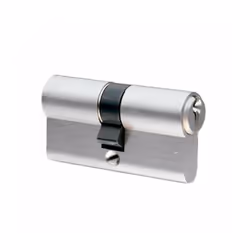 Cylindre de sûreté série F5S - nickelé - Profil Européen - Corps en laiton extrudé - Finition nickelé satin - 5 pistons - Res ...