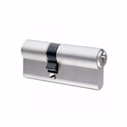 Cylindre de sûreté série F5S - nickelé - Profil Européen - Corps en laiton extrudé - Finition nickelé satin - 5 pistons - Res ...