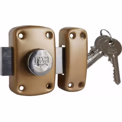 Verrou à bouton et cylindre b5 - IFAM - 60 mm - Européen - 5 goupilles - 3 clés