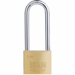 Cadenas en laiton IFAM E-30LS à anse haute Le cadenas E-30LS anse haute offre une excellente solution de sécurité Le cadenas  ...