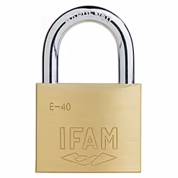 Cadenas laiton IFAM E40 Le cadenas pour casiers et vestiaires du personnel Le cadenas IFAM E-40 est un cadenas en laiton mass ...
