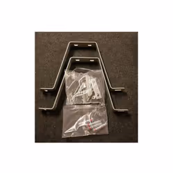 Ensemble de 2 fixations murales en acier galvanisé double déport 25cm pour pose d'antenne TV ou de parabole avec 4 chevilles ...