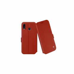 Etui Folio Cover - IBROZ - Asus ZenFone 5/5Z - Cuir Rouge - Semi-rigide - Rabat